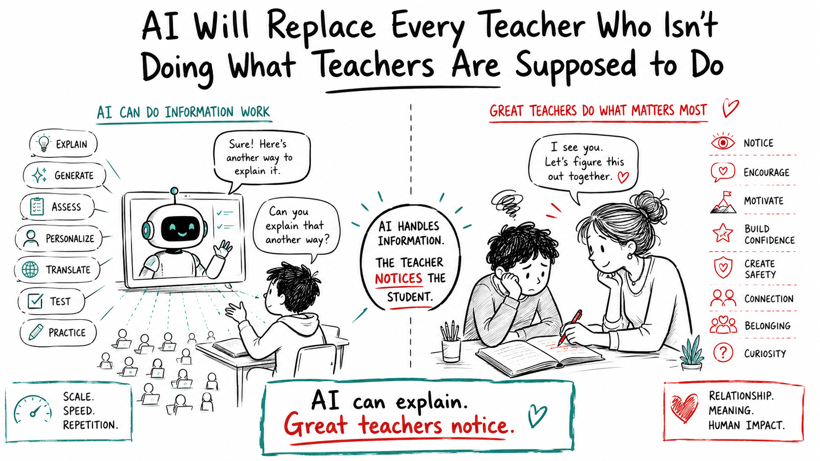 
                                AI Will Replace Every Teacher Who Isn’t Doing What Teachers Are Supposed to Do                            