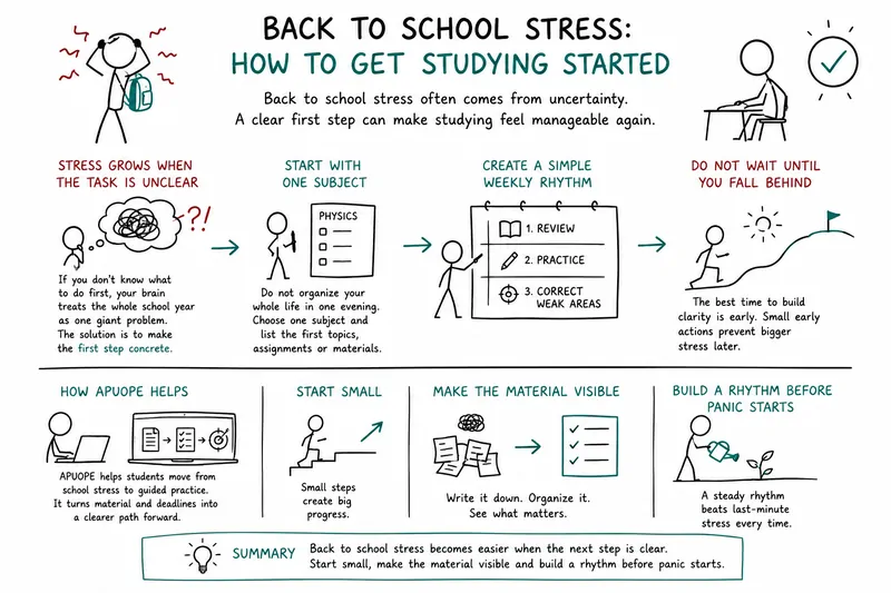 
                                Back to School Stress: How to Get Studying Started                            