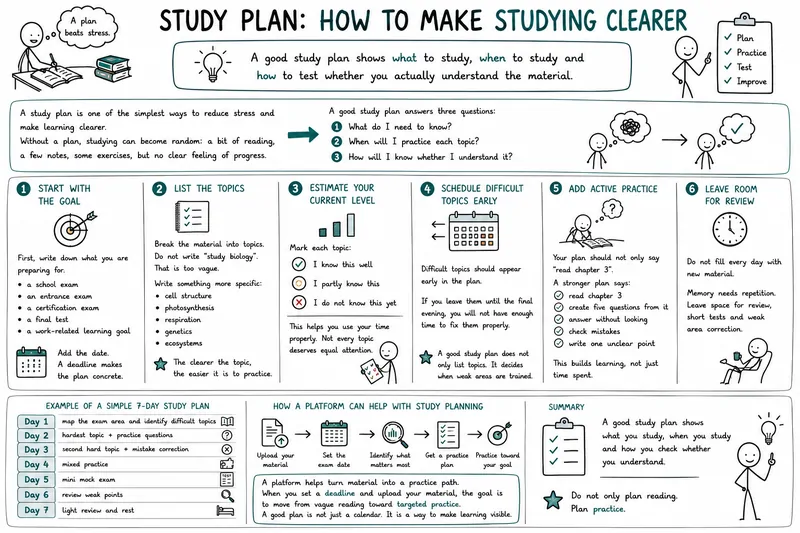 
                                Study Plan: How to Make Studying Clearer                            