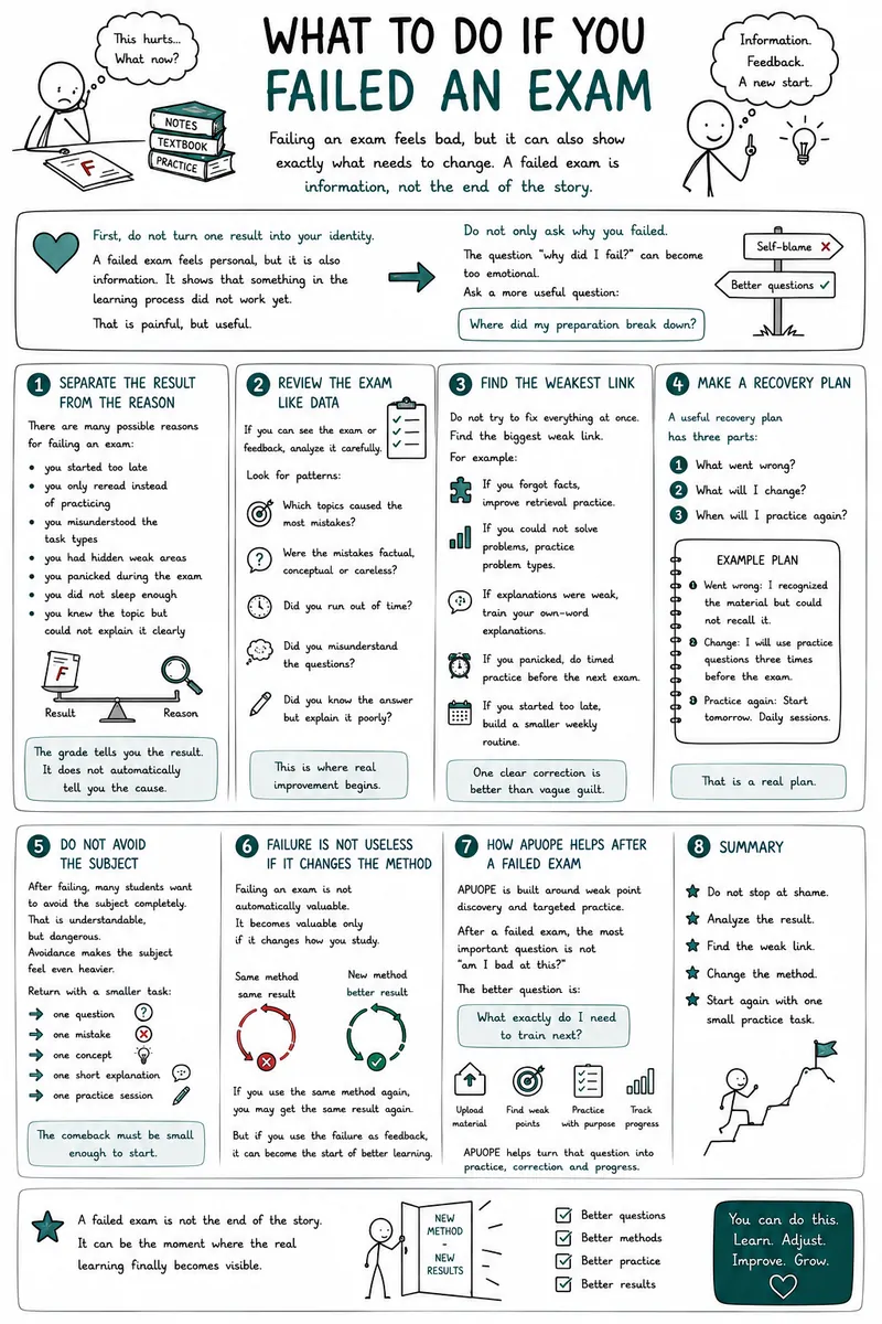 
                                What to Do If You Failed an Exam                            