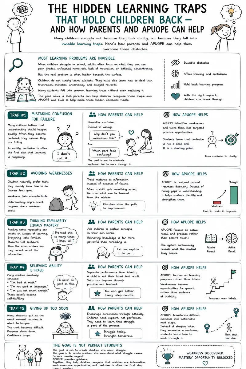 
                                The Hidden Learning Traps That Hold Children Back — And How Parents and APUOPE Can Help                            