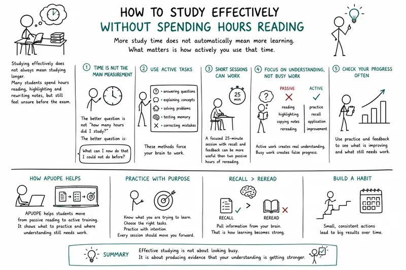
                                How to Study Effectively Without Spending Hours Reading                            