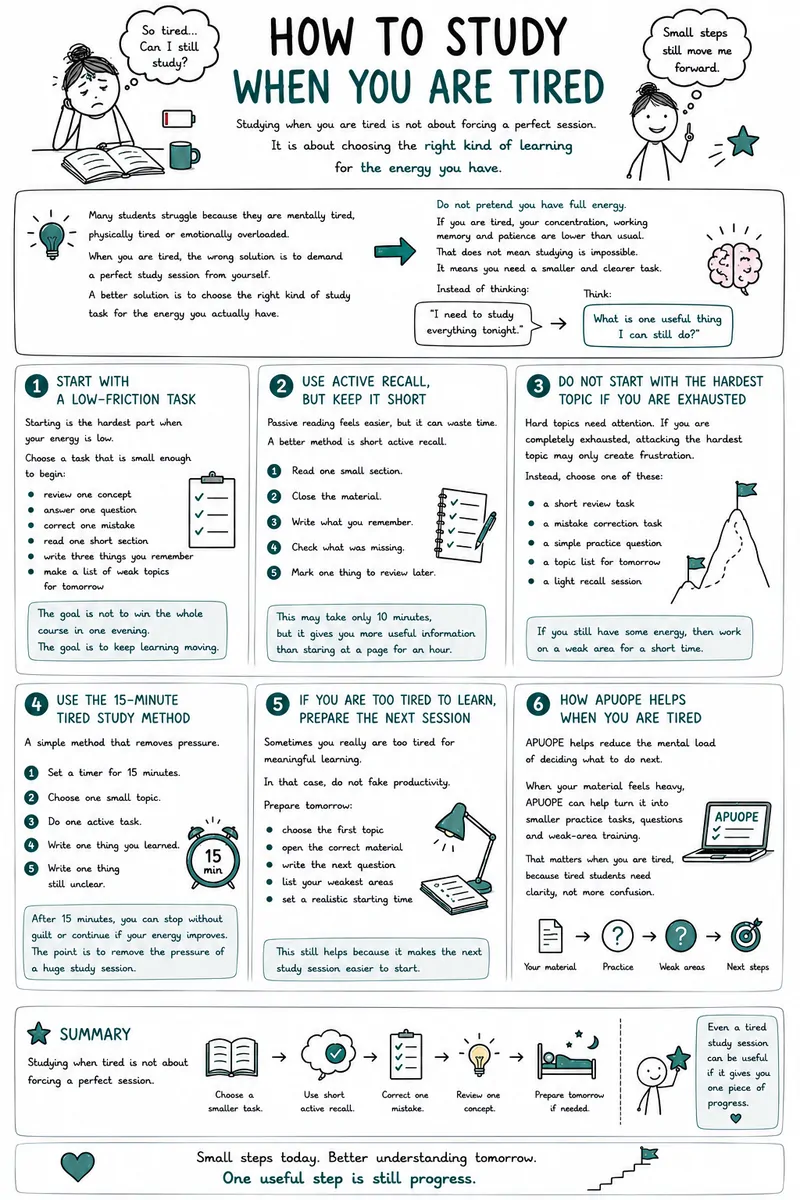 
                                How to Study When You Are Tired                            
