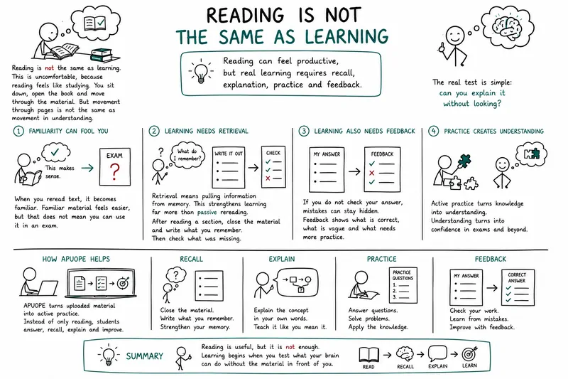 
                                Reading Is Not the Same as Learning                            