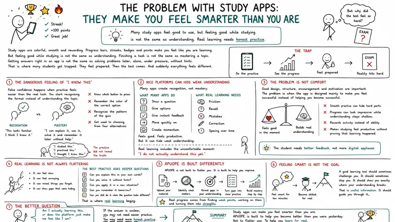 
                                The Problem With Study Apps: They Make You Feel Smarter Than You Are                            