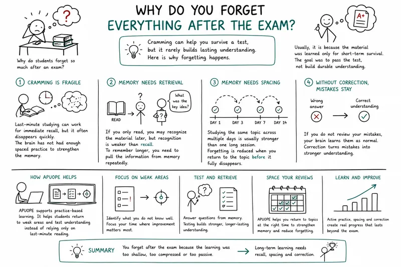 
                                Why Do You Forget Everything After the Exam?                            