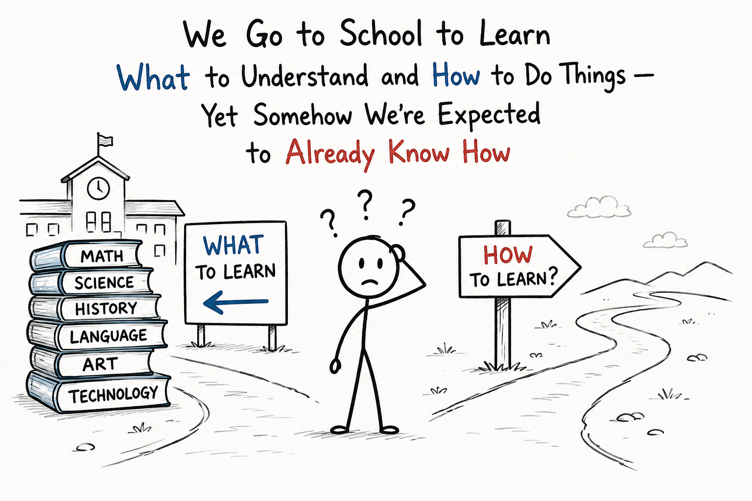 
                                We Go to School to Learn — Yet Somehow We’re Expected to Already Know How                            